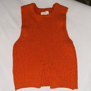 LA Hearts Orange sleeveless sweater